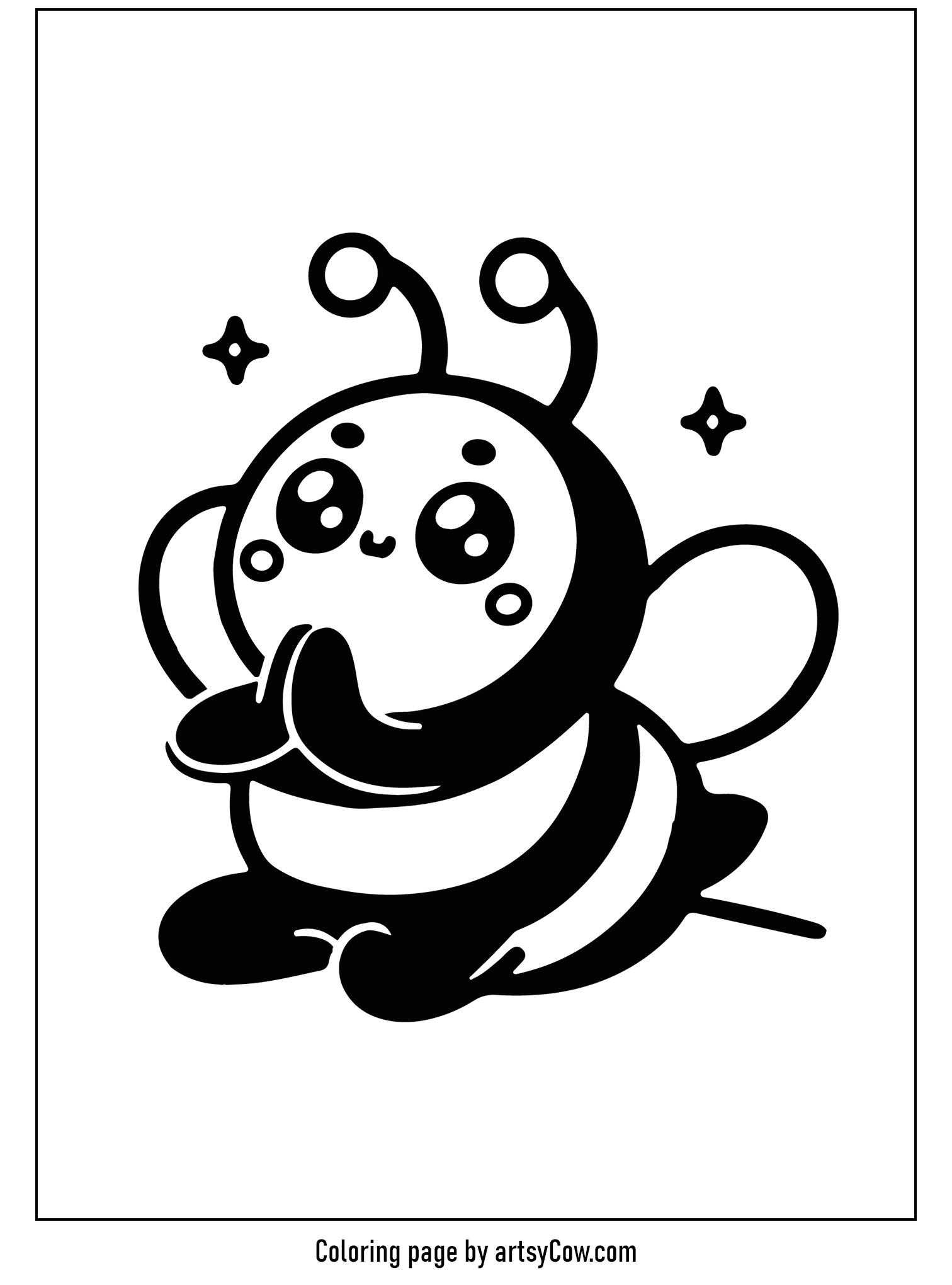 Bumblebee's Peaceful Yoga Pose